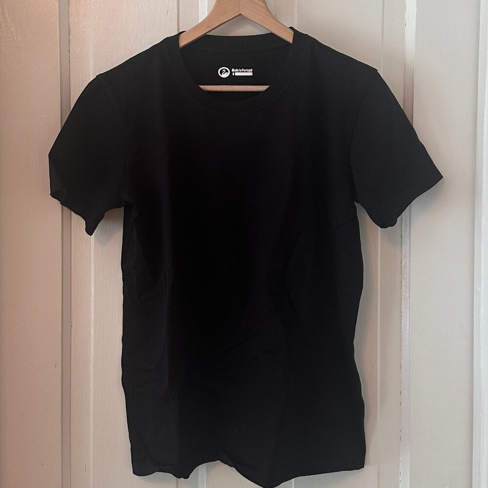 Black Outlier Tee Shirt New Earth Cotton Cut 1